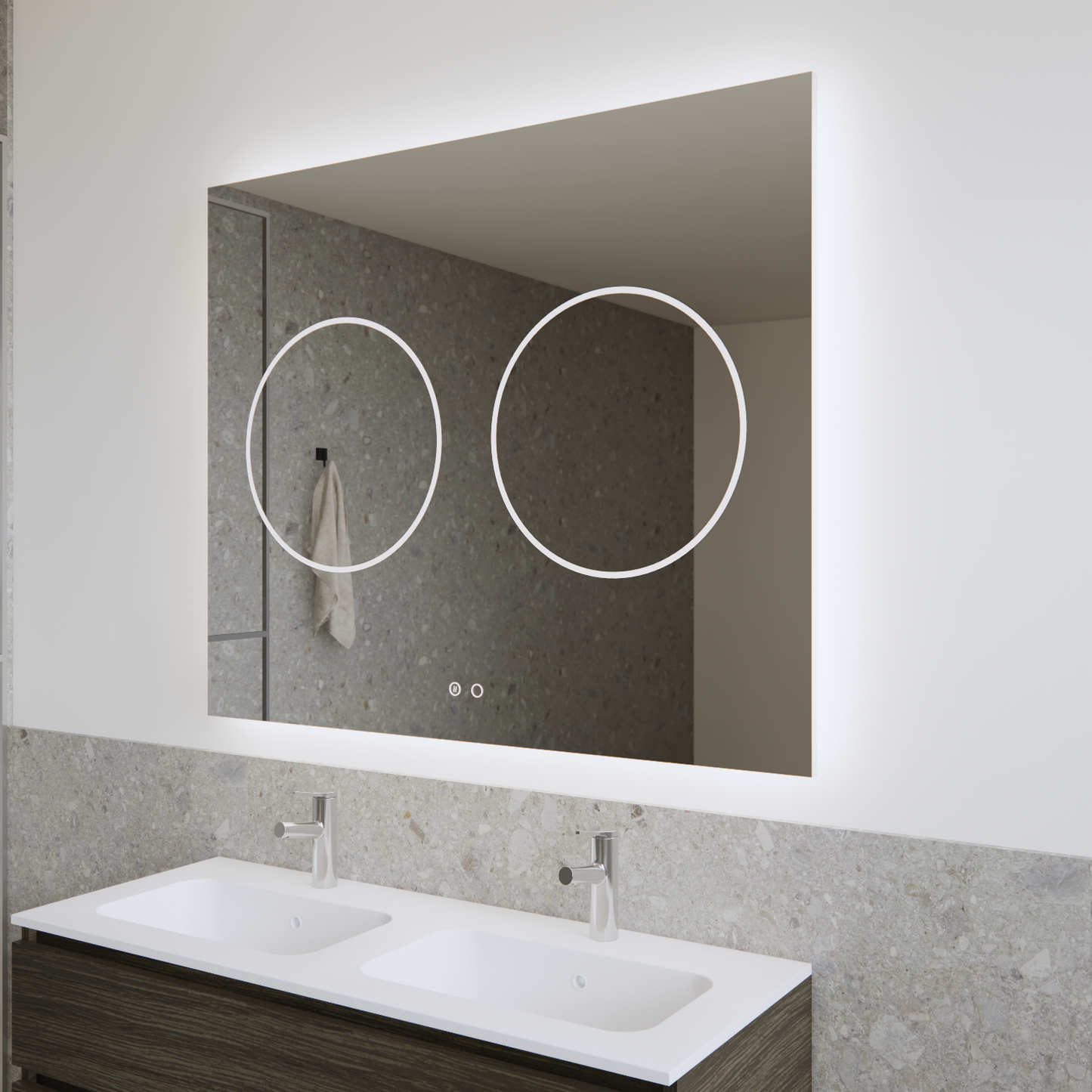 Double incl 3 standen led verlichting en verwarming.