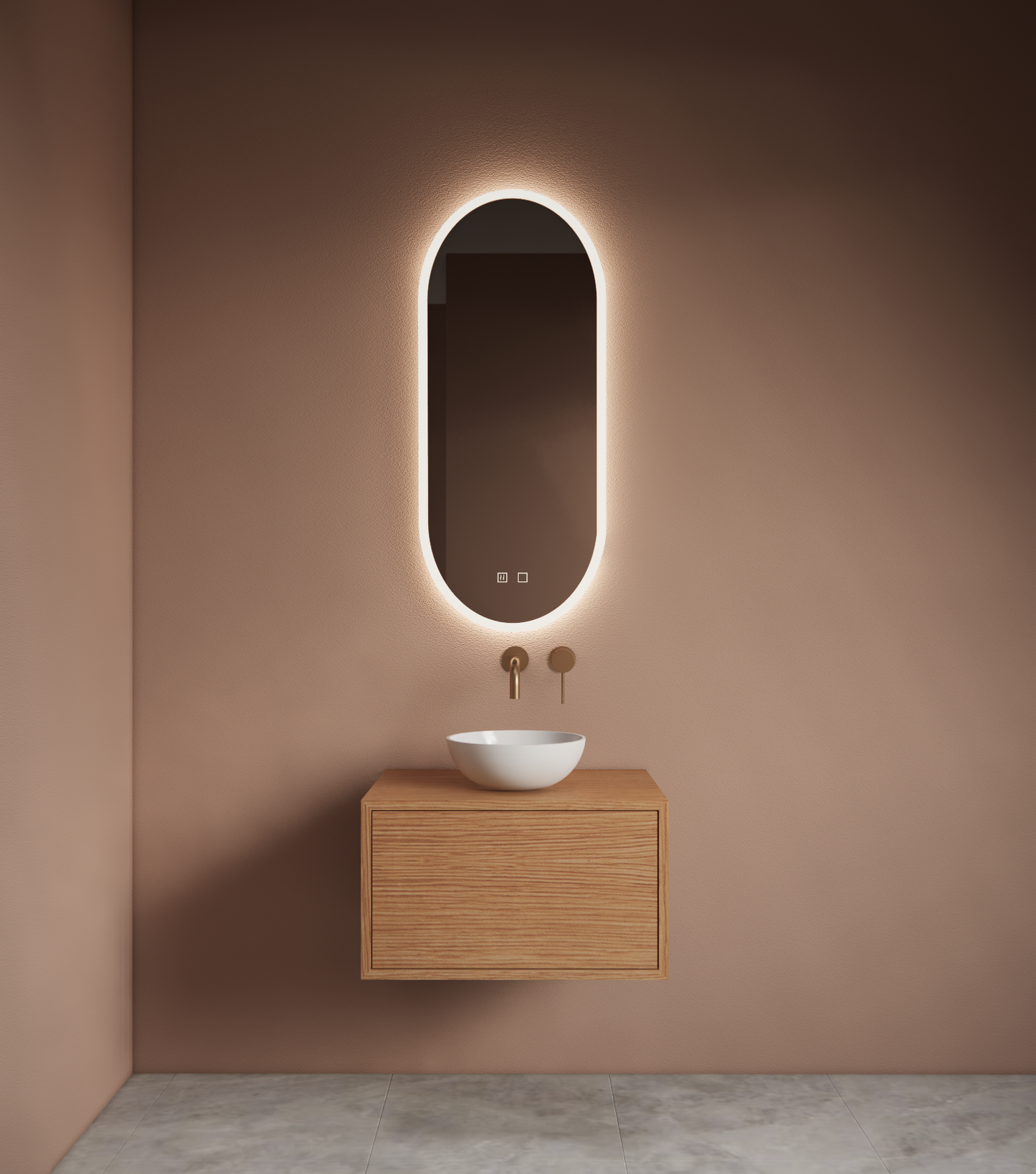 O-Satine incl 3 standen led verlichting en verwarming.