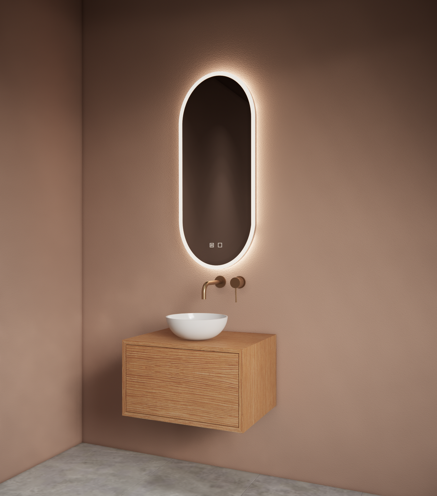 O-Satine incl 3 standen led verlichting en verwarming.